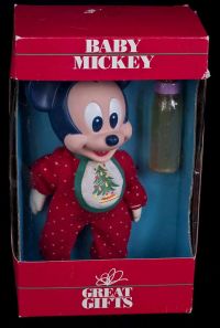 Dayton Hudson Baby Mickey w/ Magic Bottle Mouse Christmas Holiday Lovey Plu